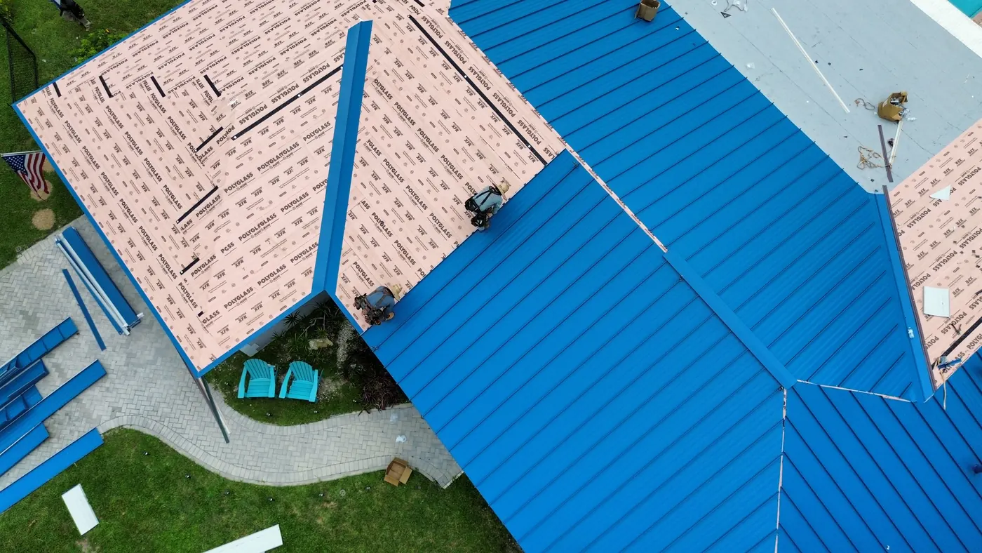Valley and hip trim on a standing-seam metal roof